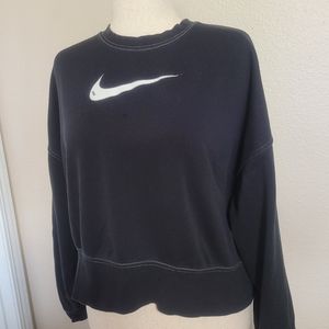 Nike sweatshirt black women's large
